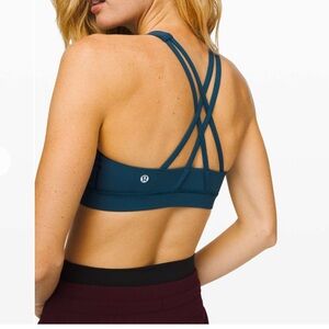 Lululemon Energy Bra *High Neck Night Diver Size 6
